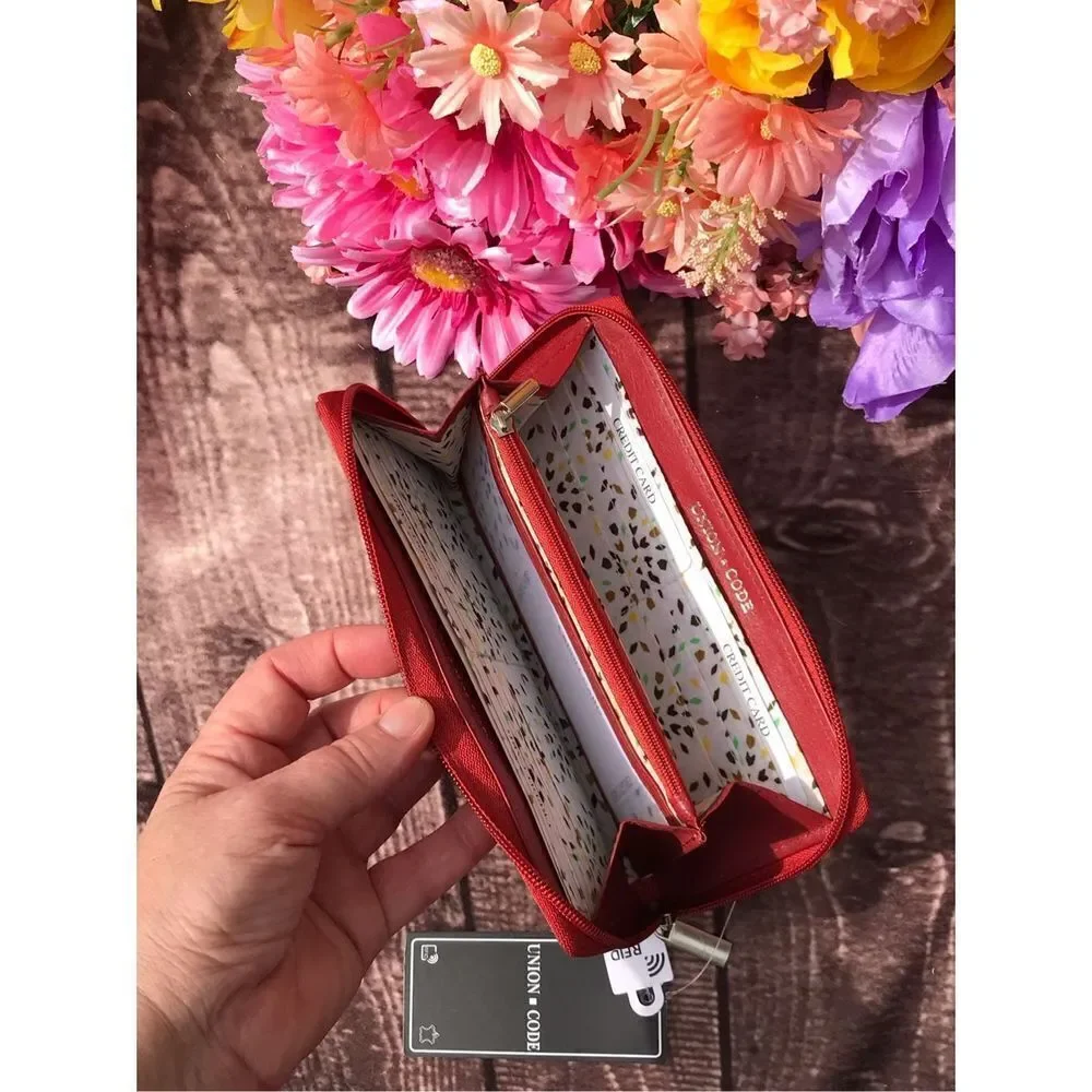Red Genuine Leather Wallet